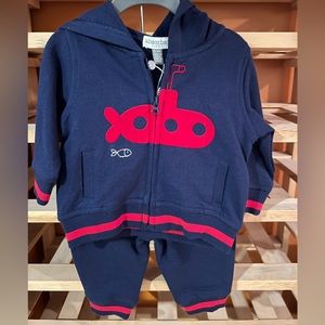 Baby boy 3 month, New with tags; Jacket and matching set; Airplane appliqué